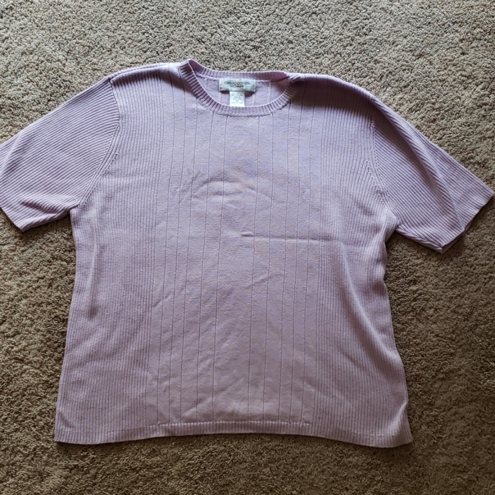Casual corner 1x womens top short sleeve